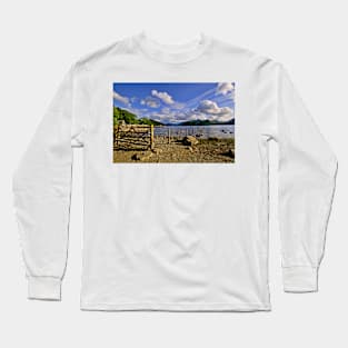 Derwentwater Shoreline at Keswick, Cumbria Long Sleeve T-Shirt